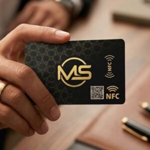 بطاقة شخصية تعمل بخاصية NFC+QR